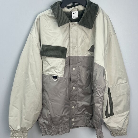 Nike Kyrie Protect Basketball Bomber Jacket Journey Reward DQ6119-010 Gray